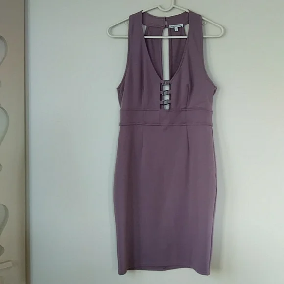 charlotte russe purple dress New Charlotte Russe Lilac Strapless Chiffon Dress with Ivory Trim Size XS